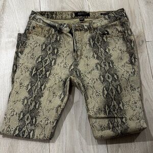 Judy Blue Snakeskin Print Skinny Jeans